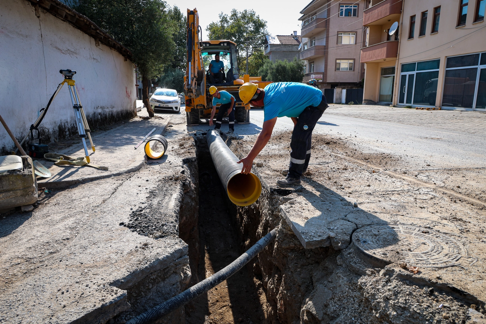 Pamukova Ankara Caddesi'ne 1.200 metrelik yağmursuyu hattı