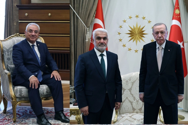 Erdoğan, DSP ve HÜDA PAR liderlerini kabul etti
