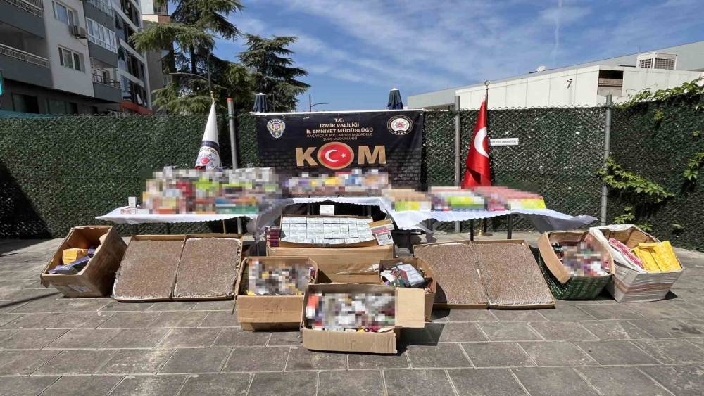 Okullar açılmadan İzmir’de kaçak tütün operasyonu