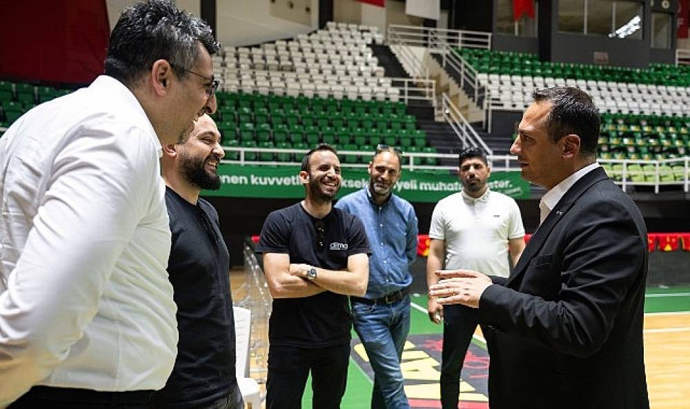 Başkan Eşki'den Göztepe'ye moral ziyareti 
