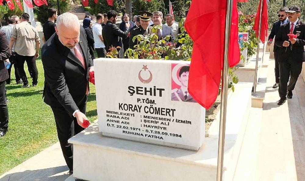 15 Temmuz şehitleri Menemen'de törenle anıldı