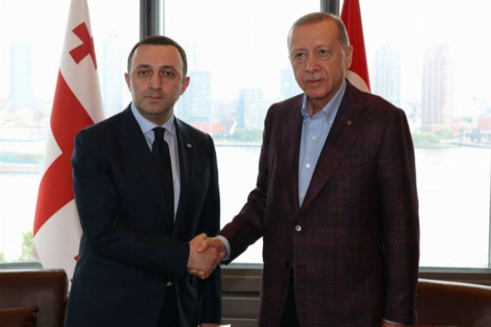 Gürcistan Başbakanı Garibaşvili'yi Türkevi'nde kabul etti