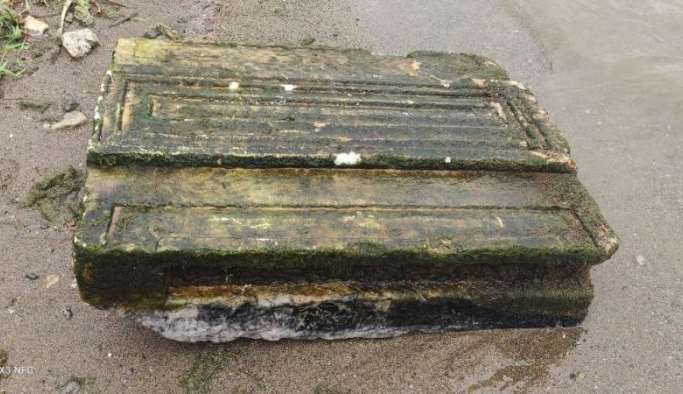 2 bin yıllık kabartmalı yazıt, İznik Gölü'nde ağlara takıldı