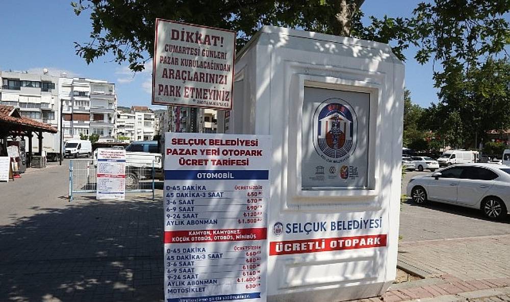 Efes Selçuk'ta Pazar Yeri Otoparkı'nda uygulama değişikliği