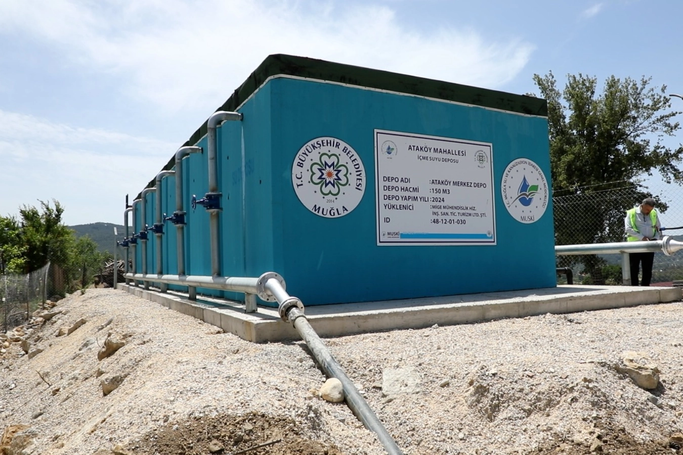 Ula’da Su Altyapısı Güçlendi: 450 Metreküplük Depo Açıldı