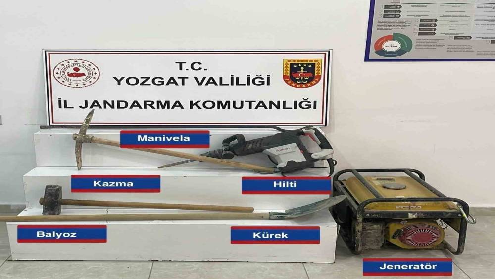 Yozgat&rsquo;ta ka&ccedil;ak kazı iddiasıyla d&ouml;rt ş&uuml;pheli g&ouml;zaltına alındı