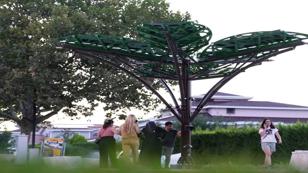 Denizli&rsquo;de g&uuml;neş enerjili kent mobilyası kullanıma a&ccedil;ıldı