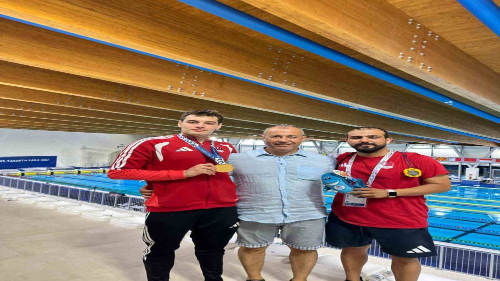 Kaan Efe Kaya, Akdeniz Oyunları&rsquo;nda paletli y&uuml;zmede altın madalya kazandı