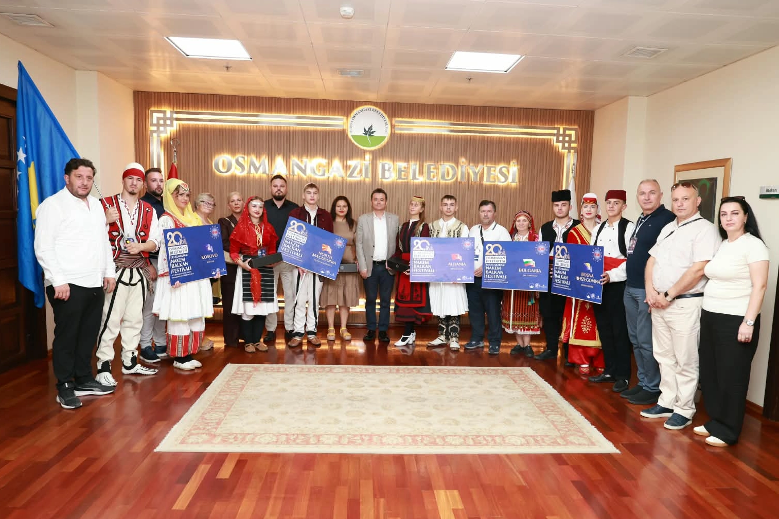 Balkan festivalinin konuklarından Osmangazi&rsquo;ye teşekk&uuml;r