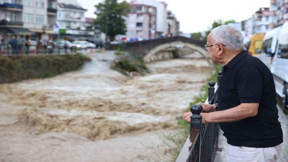 Ordu&rsquo;da sağanak derelerin debisini y&uuml;kseltti