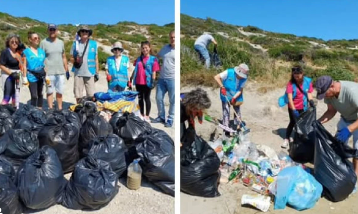 Foça'da Çevreciler Plajları Temizledi: “Gelmeyin, kirletip gitmeyin”