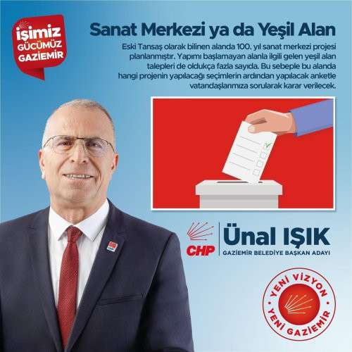 Işık, Tansaş arazisinin kararını halka soracak