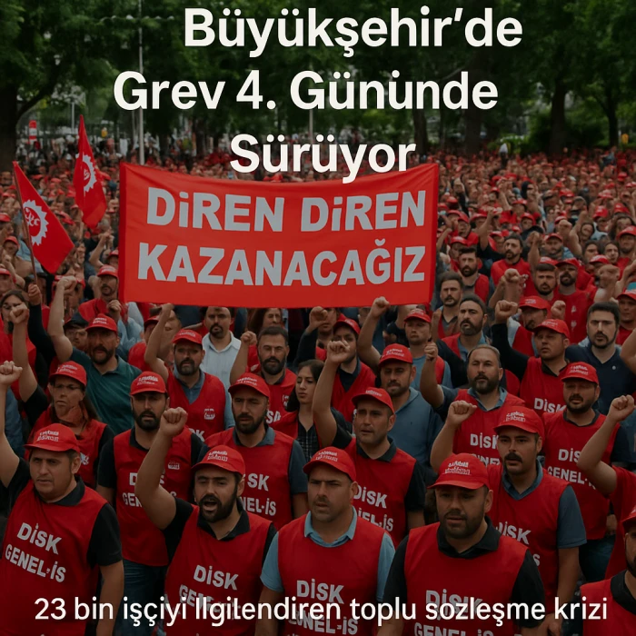 İzmir Büyükşehir’de Grev 4. Gününde Sürüyor