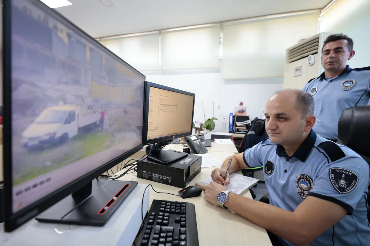 Konak’ta çevreyi kirletenlere kameralı takip