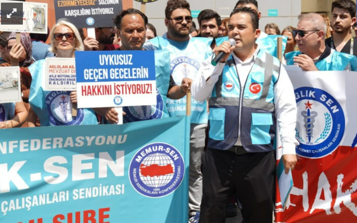 Sağlık-Sen üyeleri ücrette adalet istedi