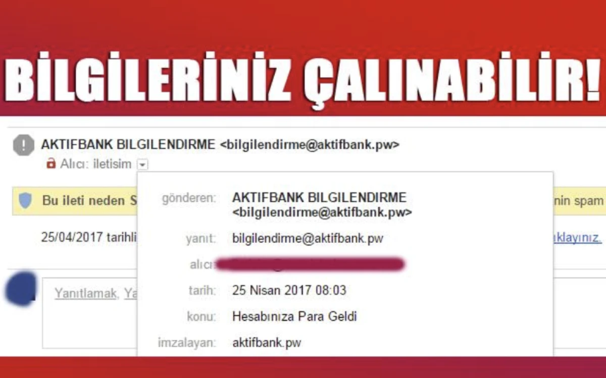 Sahte e-posta tuzaklarına karşı kritik g&uuml;venlik uyarısı